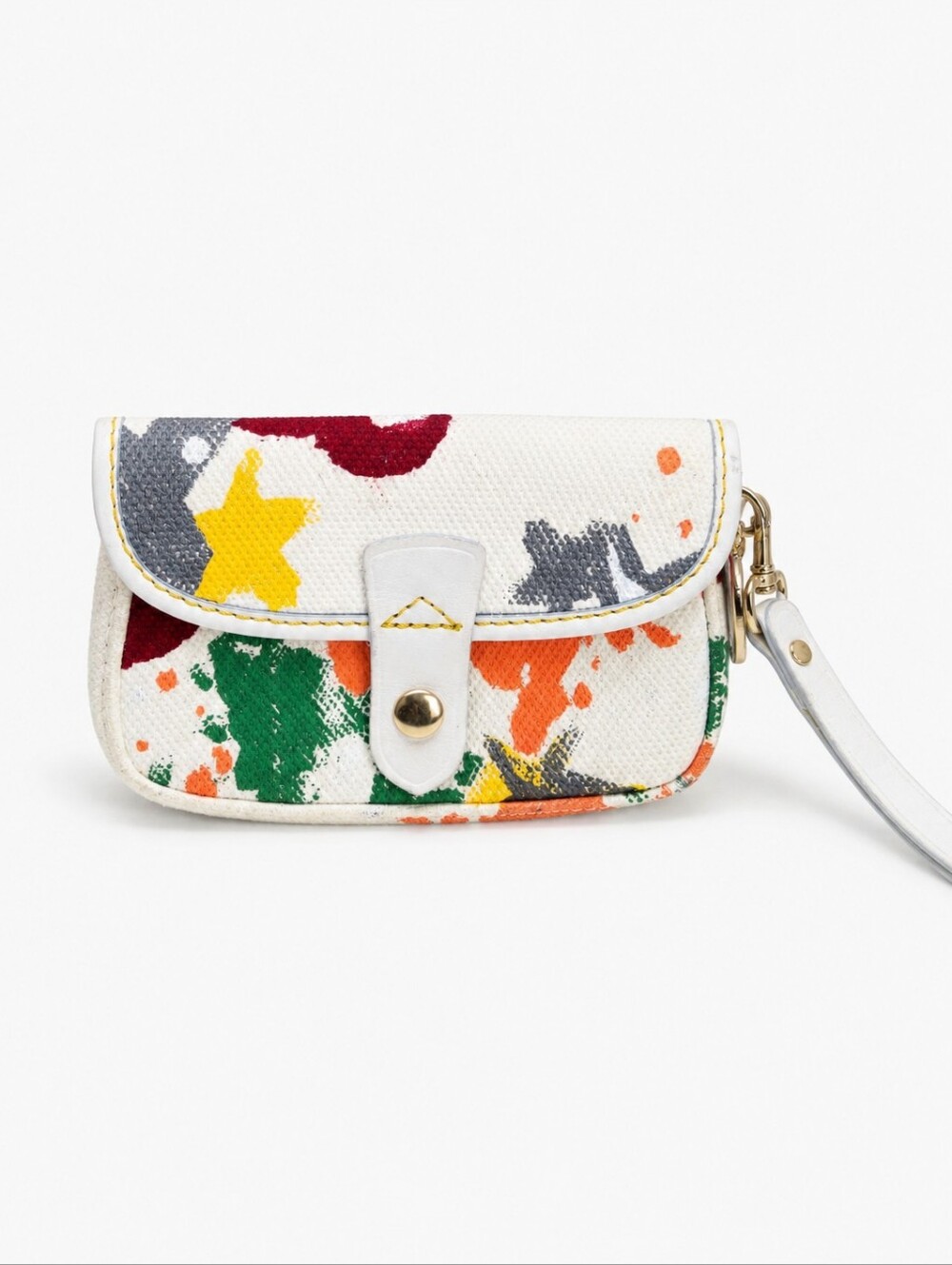 Dooney And Bourke Paint-Splatter Canvas Wristlet - Multicolor - Picture 1 of 9